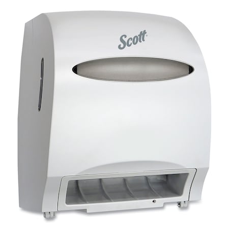Scott Electronic Hard Roll Towel Dispenser, 12.7w x 9.572d x 15.761h, White 48858